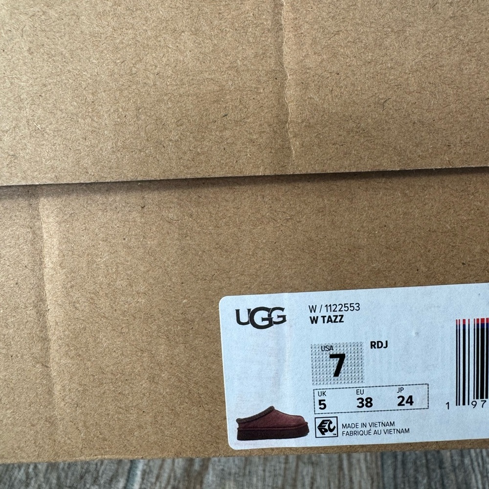 Brand New UGG Tazz “Red Jasper” Women's Platform Slippers 1122553-RDJ - Picture 9 of 11